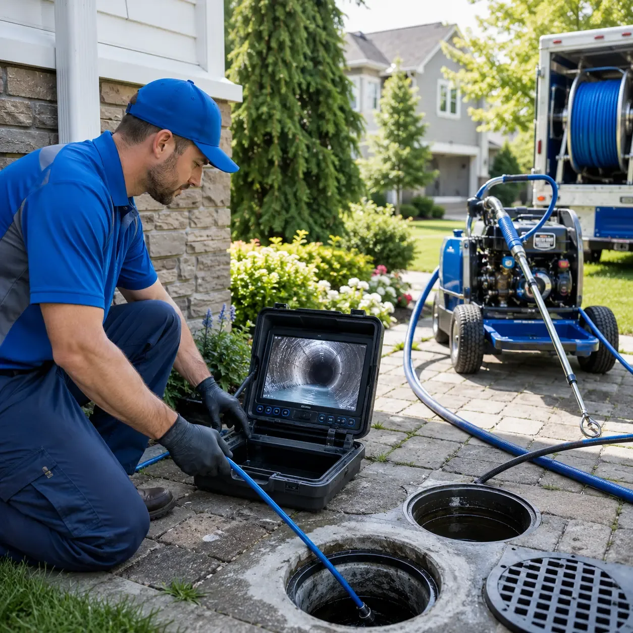 Outdoor drain cleaning professionals serving Lone Wolf, OK